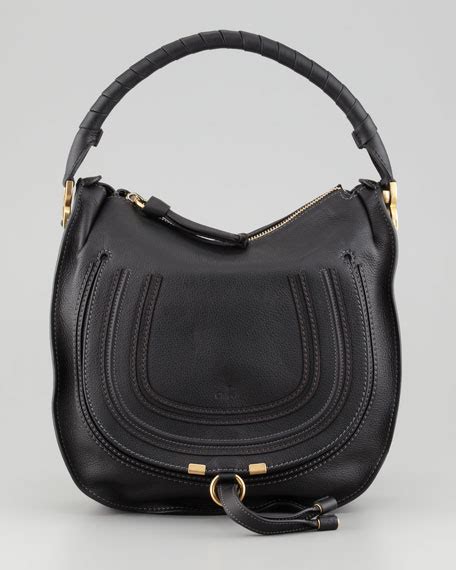 chloe marcie hobo black|chloe handbags marcie small.